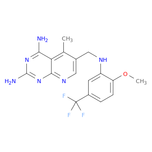6-({[2-methoxy-5-(trifluoromethyl)phenyl]amino}methyl)-5-methylpyrido[2,3-d]pyrimidine-2,4-diamine