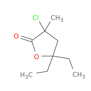 2(3H)-Furanone, 3-chloro-5,5-diethyldihydro-3-methyl-