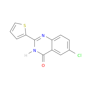 4(1H)-Quinazolinone, 6-chloro-2-(2-thienyl)-