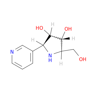 3,4-Pyrrolidinediol,2-(hydroxymethyl)-5-(3-pyridinyl)-, (2R,3R,4S,5S)-