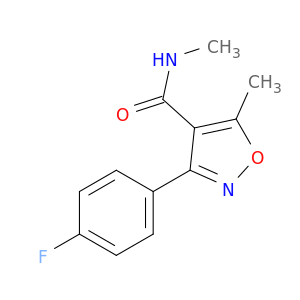 N,5-DIMETHYL-3-(4-FLUOROPHENYL)-4-ISOXAZOLECARBOXAMIDE