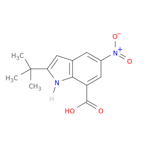 1H-Indole-7-carboxylicacid, 2-(1,1-dimethylethyl)-5-nitro-