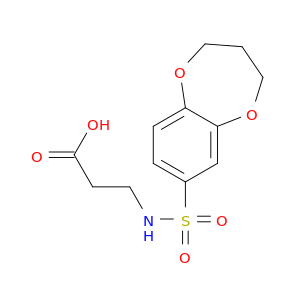 3-(3,4-二氢-2H-1,5-苯并二氧杂环庚烷-7-磺酰氨基)丙酸