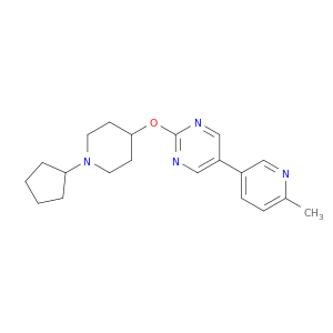 Pyrimidine, 2-[(1-cyclopentyl-4-piperidinyl)oxy]-5-(6-methyl-3-pyridinyl)-