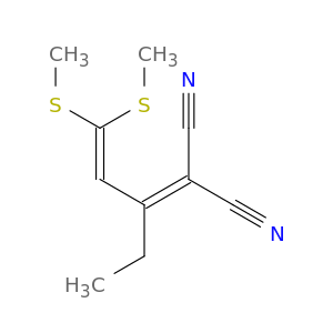 Propanedinitrile, [1-ethyl-3,3-bis(methylthio)-2-propenylidene]-