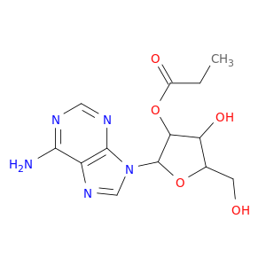 PROPIONIC ACID 2-(6-AMINO-PURIN-9-YL)-4-HYDROXY-5-HYDROXYMETHYL-TETRAHYDRO-FURAN-3-YL ESTER