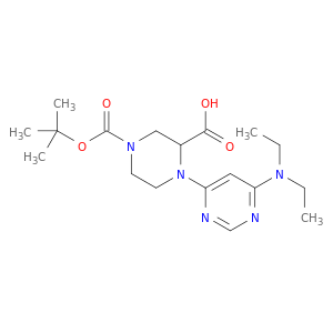 4-(6-二乙基氨基-嘧啶-4-基)-哌嗪-1,3-二羧酸1-叔丁酯