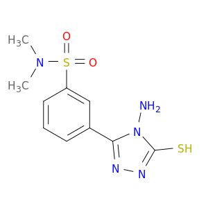 3-(4-Amino-5-sulfanyl-4H-1,2,4-triazol-3-yl)-N,N-dimethylbenzene-1-sulfonamide