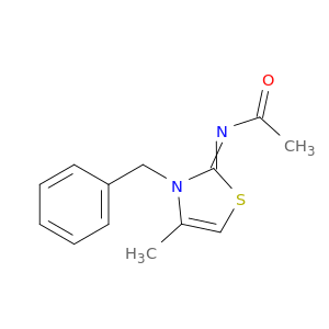 Acetamide, N-[4-methyl-3-(phenylmethyl)-2(3H)-thiazolylidene]-