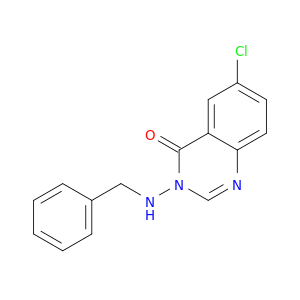 4(3H)-Quinazolinone, 6-chloro-3-[(phenylmethyl)amino]-