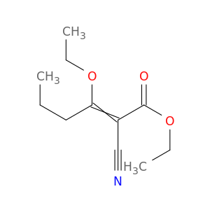 2-Hexenoic acid, 2-cyano-3-ethoxy-, ethyl ester