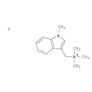 1H-Indole-3-methanaminium, N,N,N,1-tetramethyl-, iodide