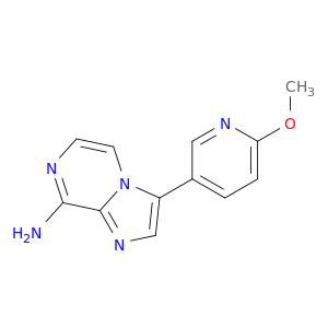 Imidazo[1,2-a]pyrazin-8-amine, 3-(6-methoxy-3-pyridinyl)-