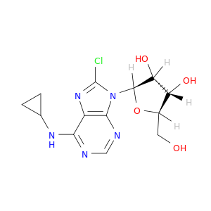 Adenosine, 8-chloro-N-cyclopropyl-