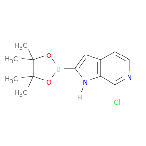 7-氯-2-(4,4,5,5-四甲基-1,3,2-二氧硼杂环戊烷-2-基)-1H-吡咯并[2,3-c]吡啶