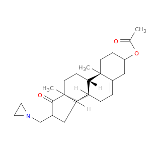 Androst-5-en-17-one,3-(acetyloxy)-16-(1-aziridinylmethyl)-, (3b)- (9CI)