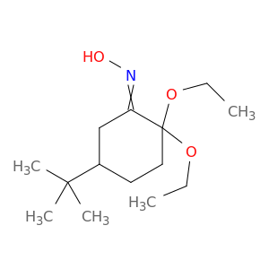 Cyclohexanone, 5-(1,1-dimethylethyl)-2,2-diethoxy-, oxime