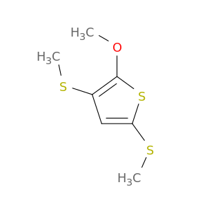 Thiophene, 2-methoxy-3,5-bis(methylthio)-