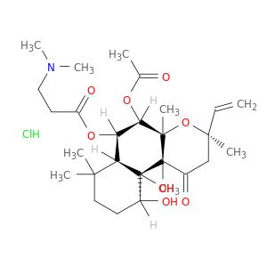 β-丙氨酸,N,N-二甲基-,(3R,4AR,5S,6S,6A,10S,10AR,10Bs)-5-(乙酰氧基)-3-乙烯基二甲基羟基-10,10b-二羟基-3,4a,7,7,10A-五甲基-1-氧代-1H-萘硫醚[2,1-B]吡喃-6-yl酯,盐酸盐(1：1)