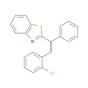 Benzothiazole, 2-[2-(2-chlorophenyl)-1-phenylethenyl]-