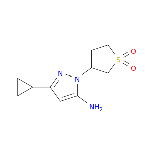 3-(5-Amino-3-cyclopropyl-1H-pyrazol-1-yl)-1lambda6-thiolane-1,1-dione