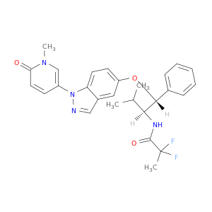 2,2-二氟-N-((1R,2S)-3-甲基-1-((1-(1-甲基-6-氧代-1,6-二氢吡啶-3-基)-1H-吲唑-5-基)氧基)-1-苯基丁-2-基)丙酰胺