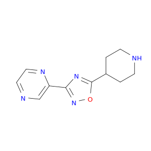 2-[5-(4-哌啶基)-1,2,4-恶二唑-3-基]吡嗪
