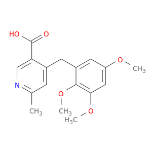 3-Pyridinecarboxylic acid, 6-methyl-4-[(2,3,5-trimethoxyphenyl)methyl]-