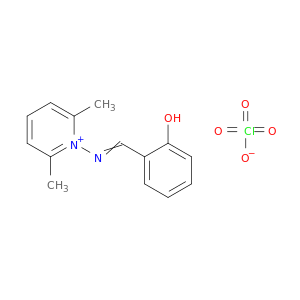 1-(((2-HYDROXYPHENYL)METHYLENE)AMINO)-2,6-DIMETHYLPYRIDINIUM PERCHLORATE