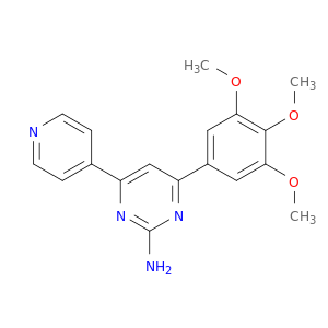 2-Pyrimidinamine, 4-(4-pyridinyl)-6-(3,4,5-trimethoxyphenyl)-