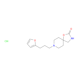 1-Oxa-3,8-diazaspiro[4.5]decan-2-one,8-[3-(2-furanyl)propyl]-, hydrochloride (1:1)