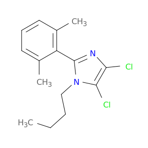 1H-Imidazole, 1-butyl-4,5-dichloro-2-(2,6-dimethylphenyl)-