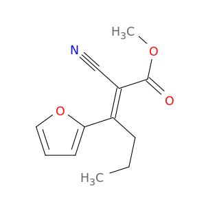 2-Hexenoic acid, 2-cyano-3-(2-furanyl)-, methyl ester, (E)-