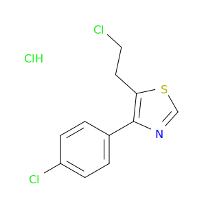 Thiazole,5-(2-chloroethyl)-4-(4-chlorophenyl)-, hydrochloride (1:1)