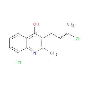 4-Quinolinol, 8-chloro-3-(3-chloro-2-butenyl)-2-methyl-