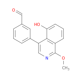 Benzaldehyde, 3-(5-hydroxy-1-methoxy-4-isoquinolinyl)-