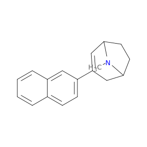 8-Azabicyclo[3.2.1]oct-2-ene, 8-methyl-3-(2-naphthalenyl)-