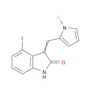 2H-Indol-2-one, 1,3-dihydro-4-iodo-3-(1H-pyrrol-2-ylmethylene)-