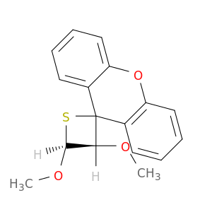 Spiro[thietane-2,9'-[9H]xanthene], 3,4-dimethoxy-, cis-