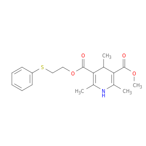 3,5-Pyridinedicarboxylicacid, 1,4-dihydro-2,4,6-trimethyl-, 3-methyl 5-[2-(phenylthio)ethyl] ester