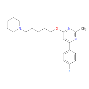 Pyrimidine,4-(4-fluorophenyl)-2-methyl-6-[[5-(1-piperidinyl)pentyl]oxy]-