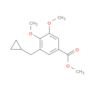 Benzoic acid, 3-(cyclopropylmethyl)-4,5-dimethoxy-, methyl ester