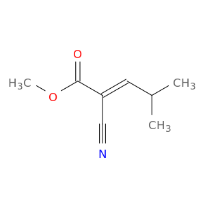 2-Pentenoic acid, 2-cyano-4-methyl-, methyl ester, (E)-