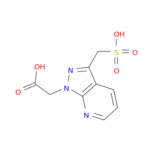 1H-Pyrazolo[3,4-b]pyridine-1-acetic acid, 3-(sulfomethyl)-
