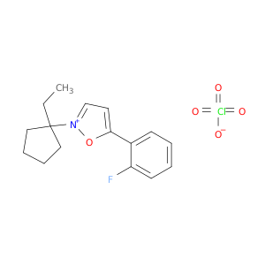 Isoxazolium, 2-(1-ethylcyclopentyl)-5-(2-fluorophenyl)-, perchlorate (1:1)