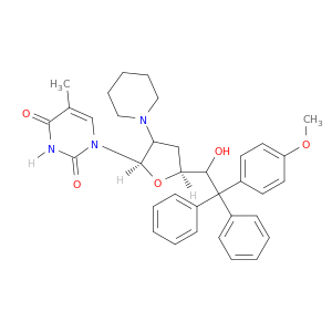 2'-PIPERIDIN-1-YL-5'-(4-METHOXYTRITYL)-3'-DEOXYTHYMIDINE