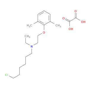 6-CHLORO-N-ETHYL-N-(2-(2,6-XYLYLOXY)ETHYL)-1-HEXYLAMINE OXALATE