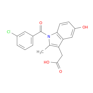 1H-Indole-3-acetic acid, 1-(3-chlorobenzoyl)-5-hydroxy-2-methyl-