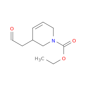 1(2H)-Pyridinecarboxylic acid, 3,6-dihydro-3-(2-oxoethyl)-, ethyl ester