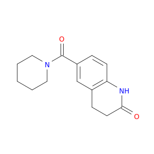 Piperidine, 1-[(1,2,3,4-tetrahydro-2-oxo-6-quinolinyl)carbonyl]-